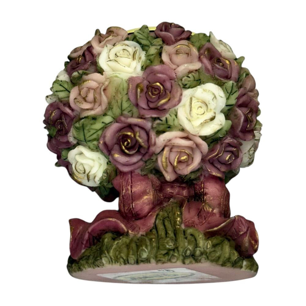 Ganz Floral Rose Candleholder Resin Decor - Picture 3 of 8